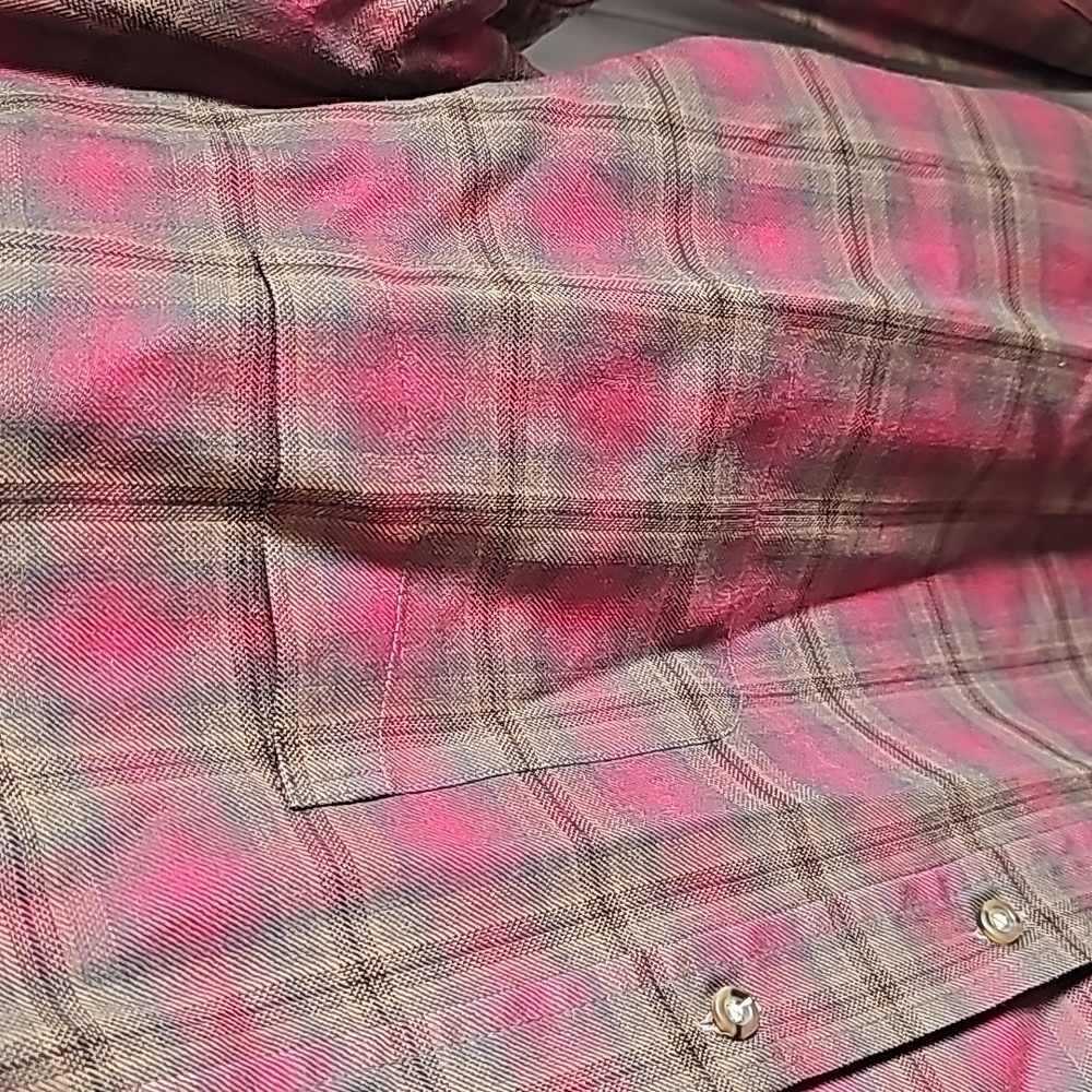 Sir Pendleton 100% Pure Virgin Wool Plaid Button Down in Men's Size XL Long - Picture 3 of 7